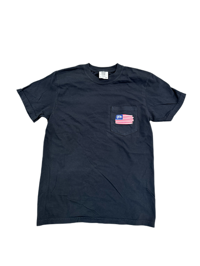 Phantom Outdoors 4th of July Dog & Duck Flag T-Shirt - Black