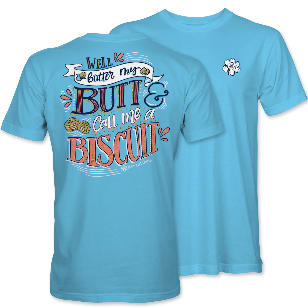 Butter Biscuit T-Shirt - Sky