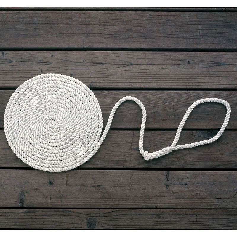 Boat Dock Line 3/8"X15' Nylon White