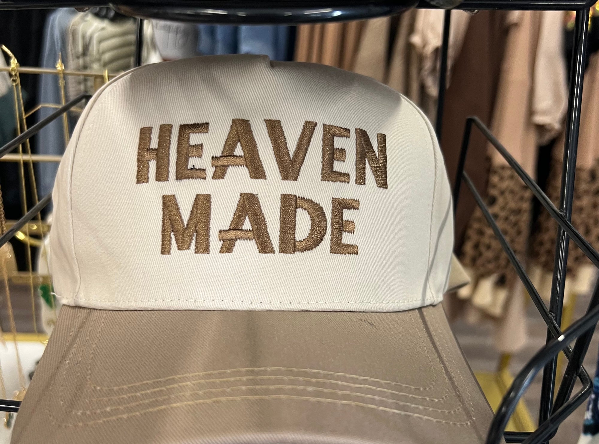 Embroidered "Heaven Made" Trucker Hat