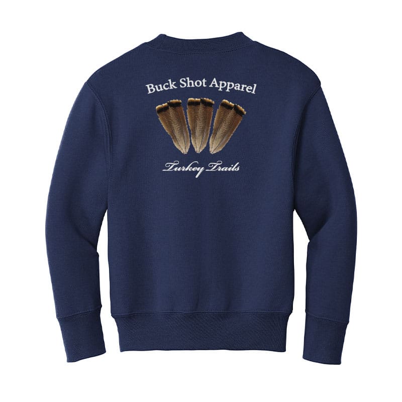 Buck Shot Youth Turkey Trails Crewneck Sweatshirts