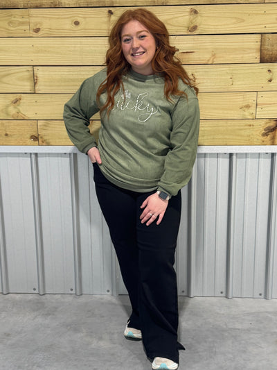 WIDE LEG DENIM PANTS WITH SIDE SPLITS