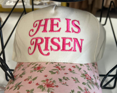 Embroidered "He is Risen" Trucker Hat