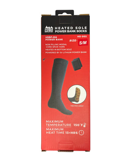 WFS Heated Sole Power Bank Socks