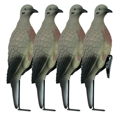Lucky Duck 4 Clip-On Doves with Stake