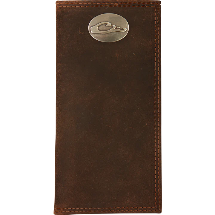Drake's Leather Checkbook Wallet