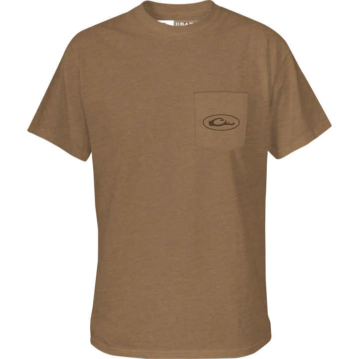 Drake Retro Ringneck T-Shirt (Golden Pecan Heather)