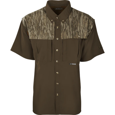 Drake EST Two-Tone Camo Flyweight Wingshooter's Shirt S/S !