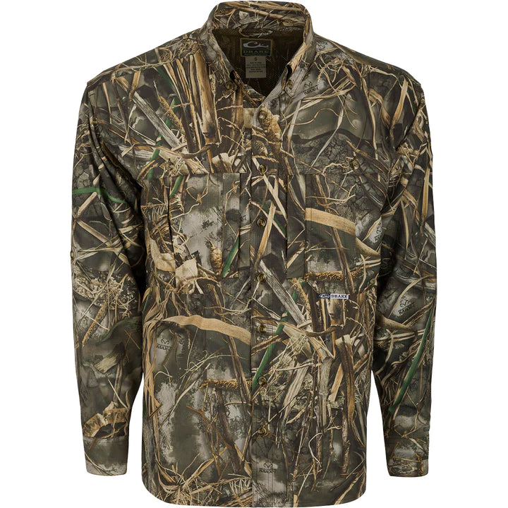 Drake EST Camo Flyweight Wingshooter's Shirt L/S !