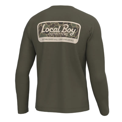 Local Boy Long Sleeve Heather Blend Crewnecks