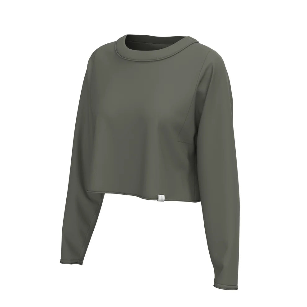Local Girl Long Sleeve Boxy Cropped Tee