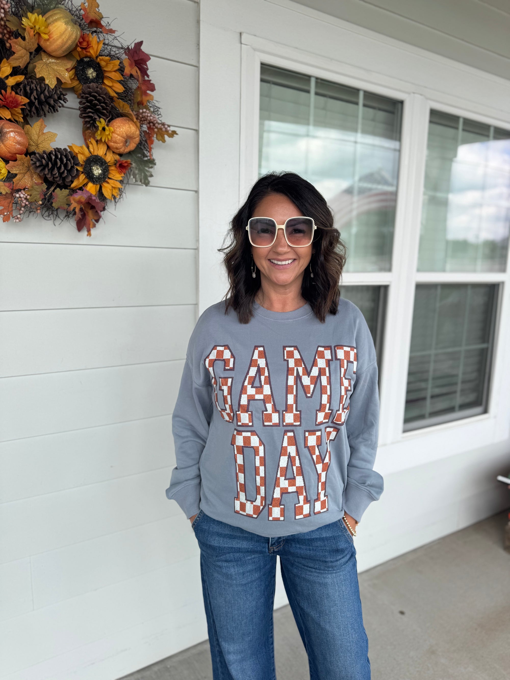 Checkered Game Day Sweatshirt