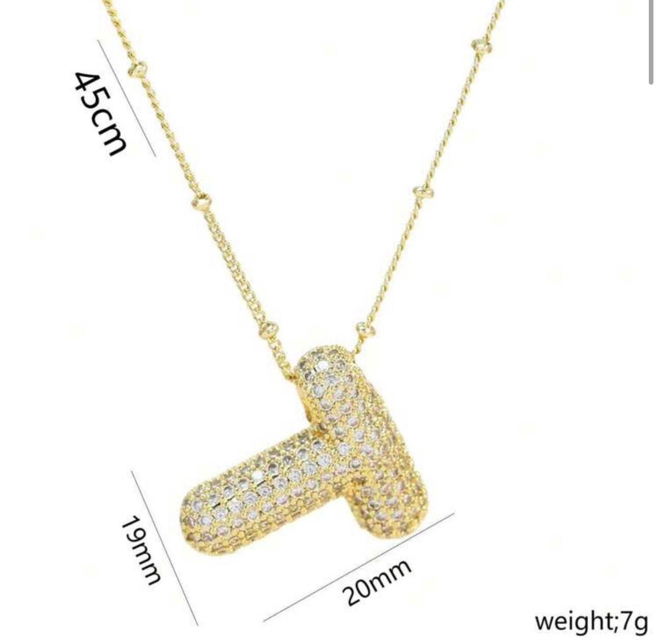 Ladies Letter Necklaces