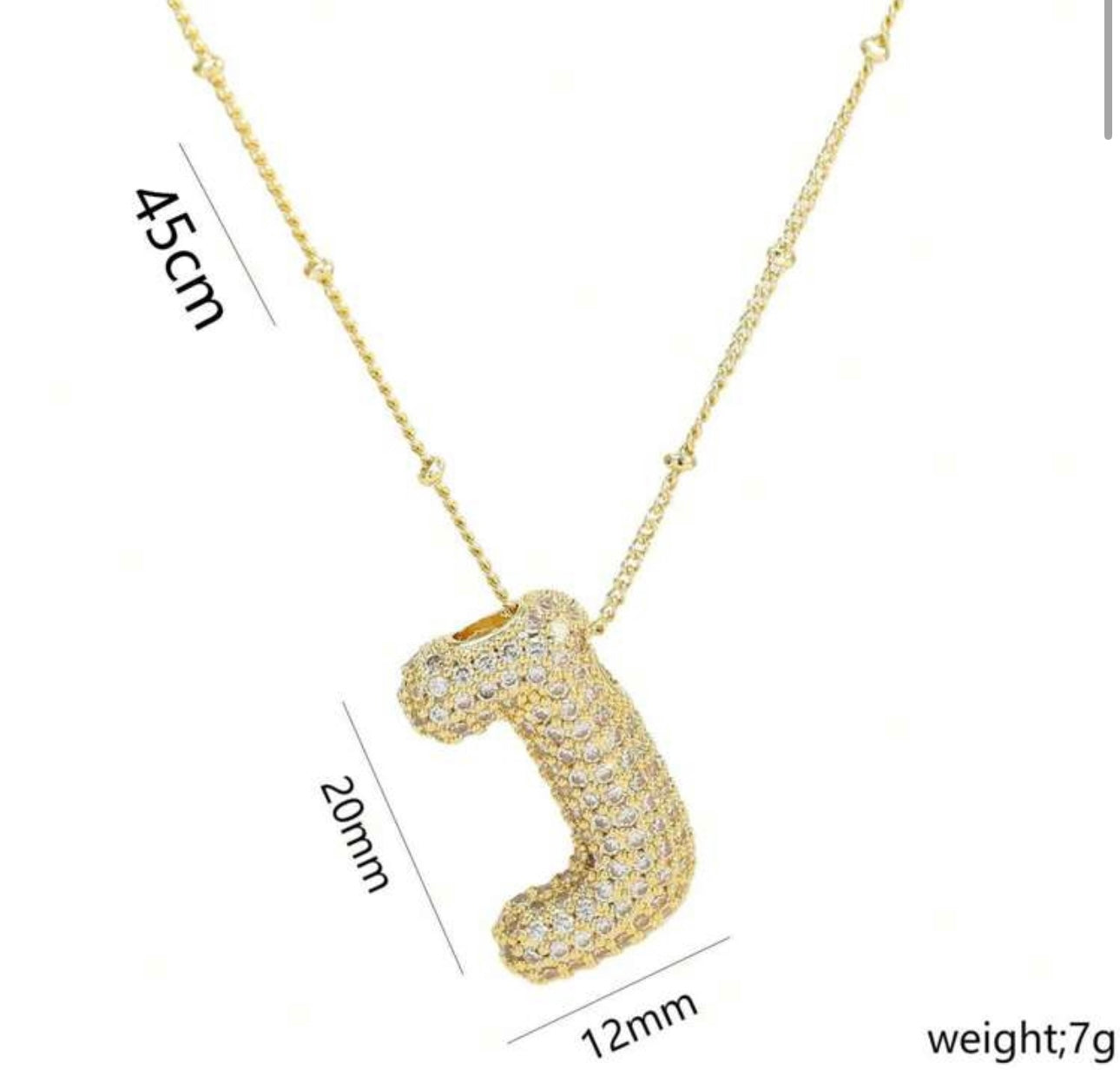 Ladies Letter Necklaces