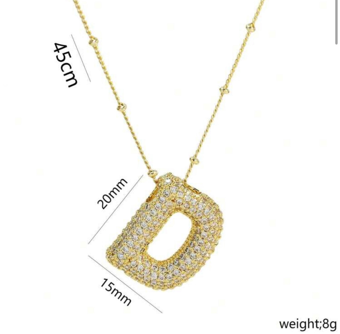 Ladies Letter Necklaces