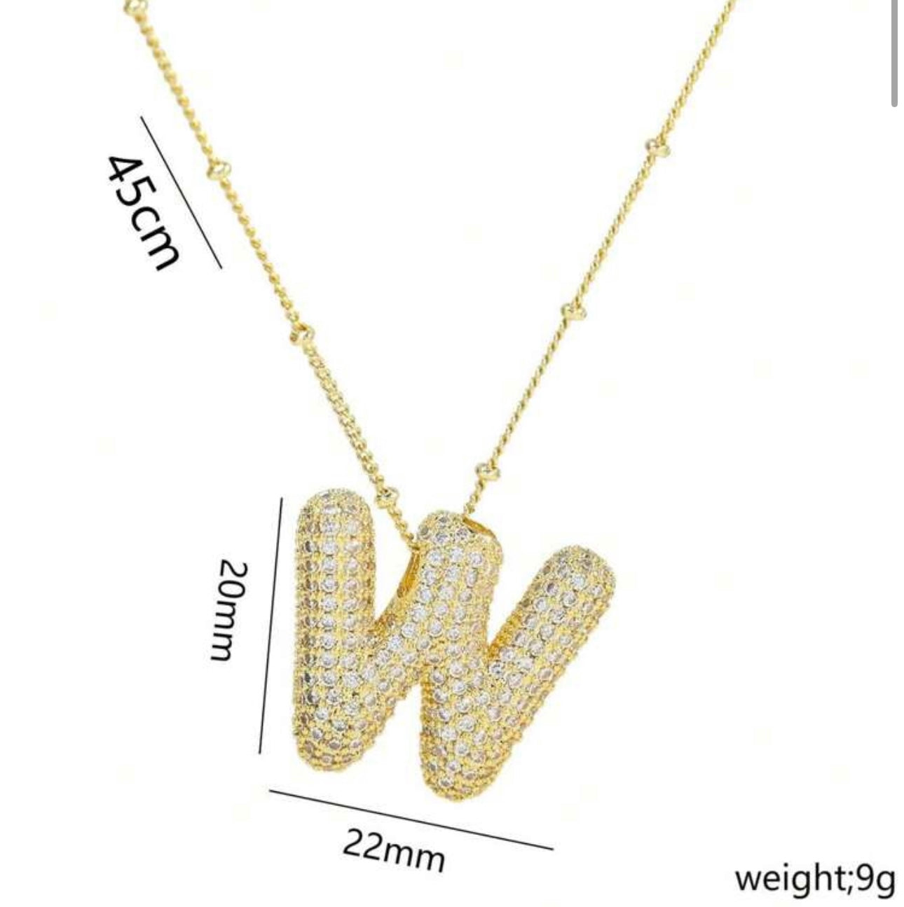 Ladies Letter Necklaces