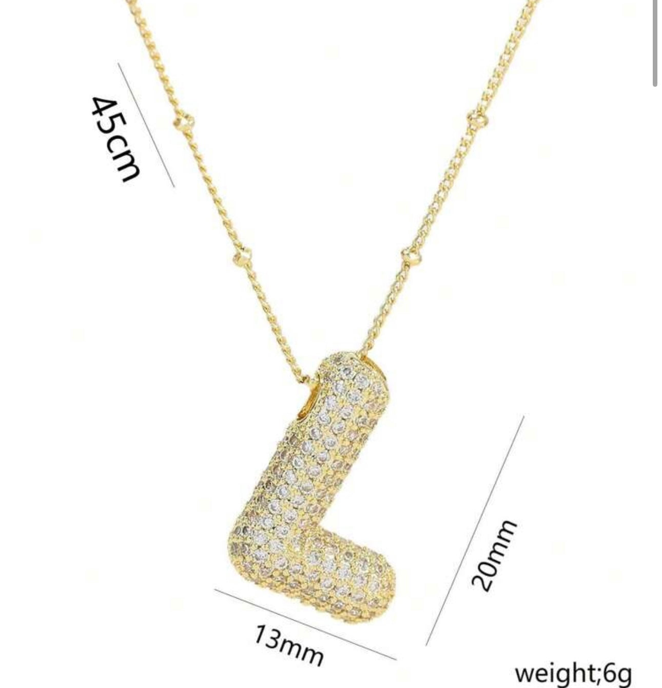 Ladies Letter Necklaces