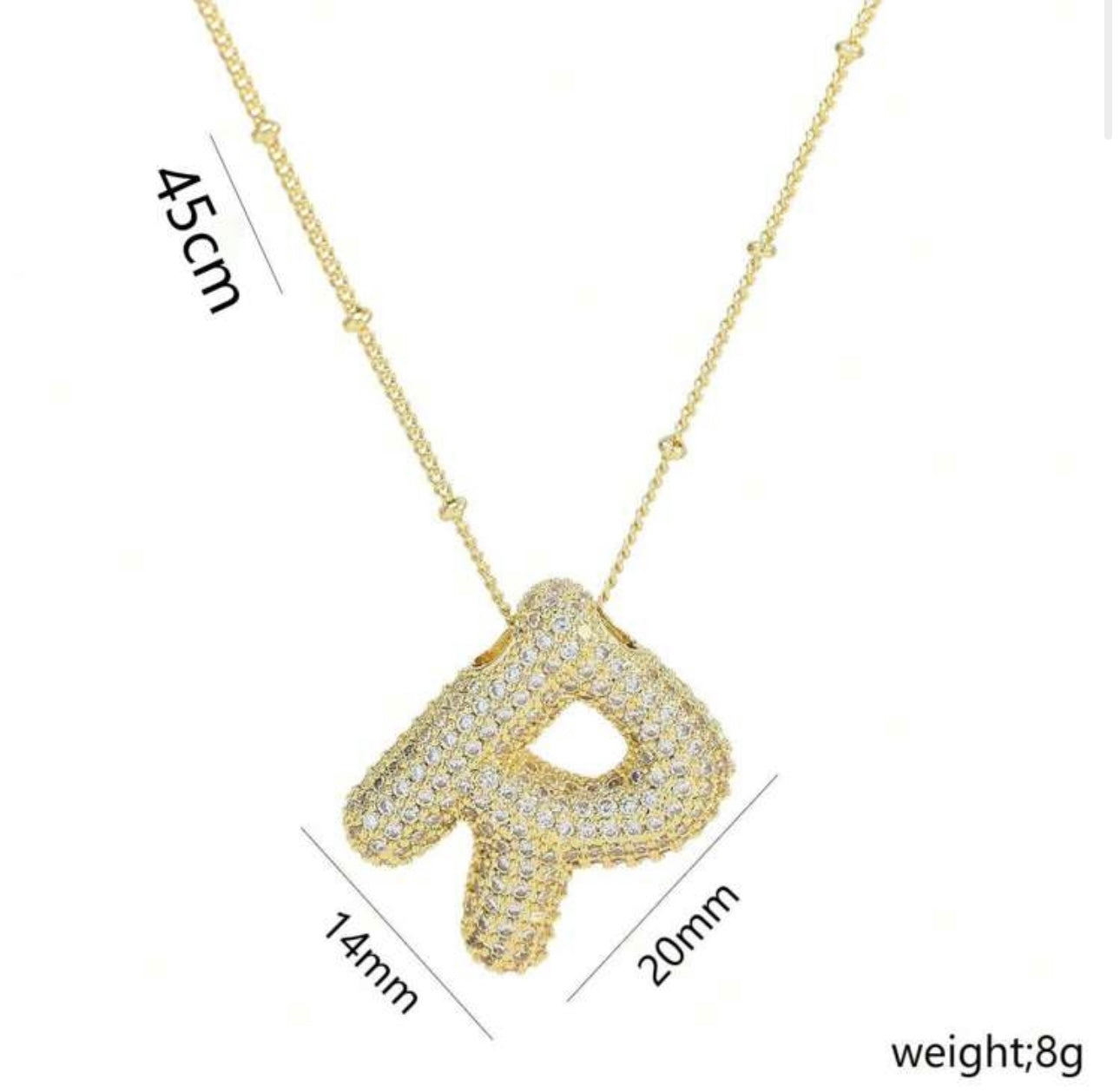 Ladies Letter Necklaces