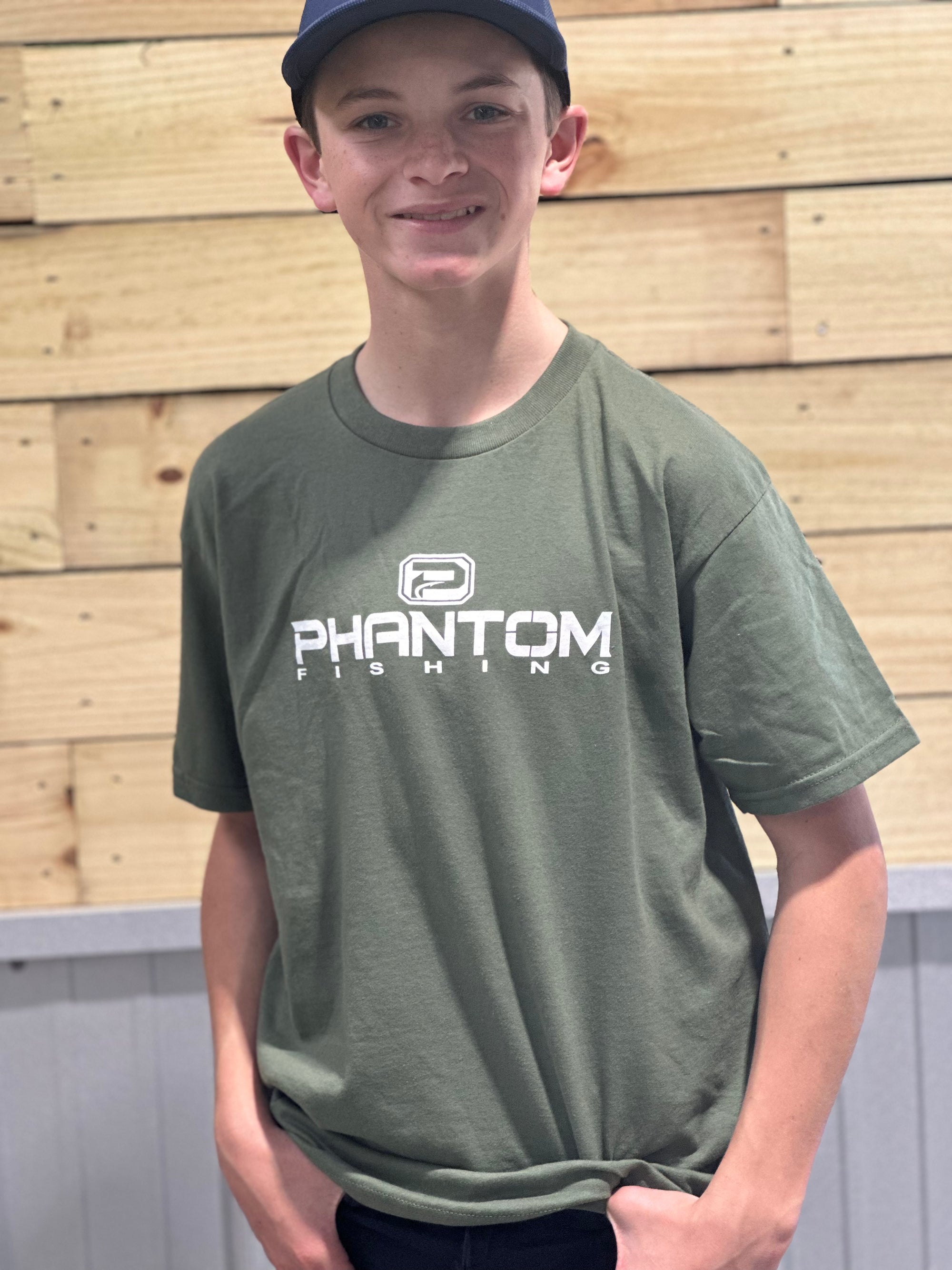 Youth Phantom Fishing Cotton Tee