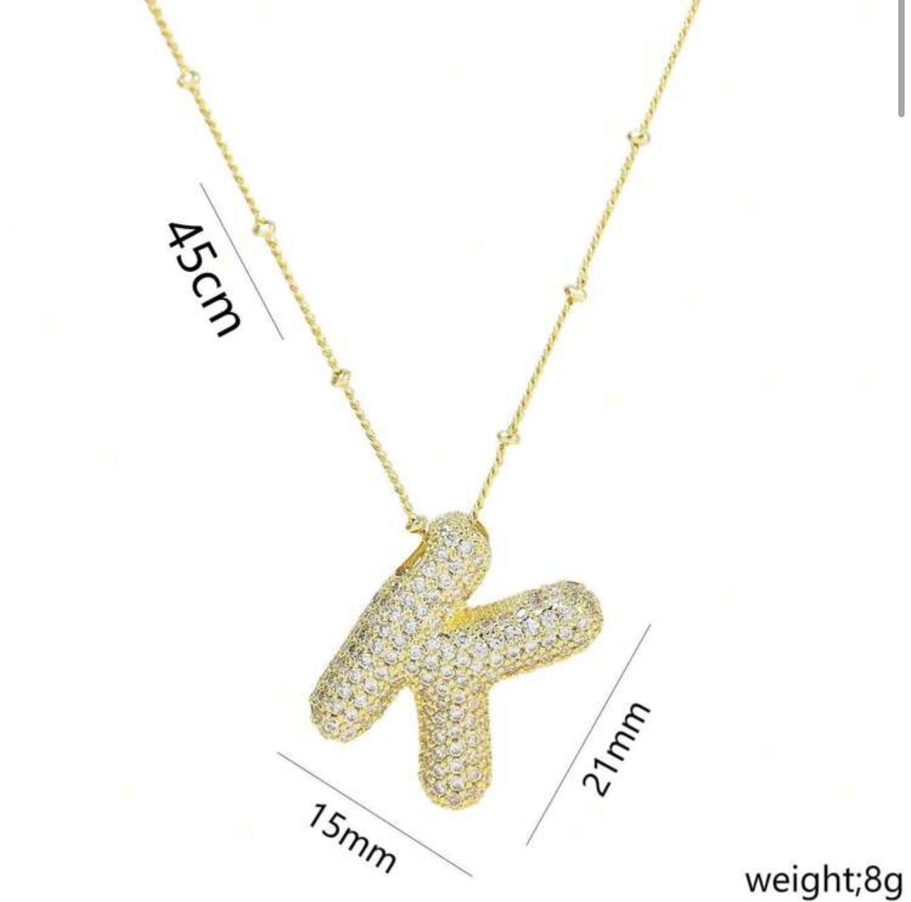 Ladies Letter Necklaces