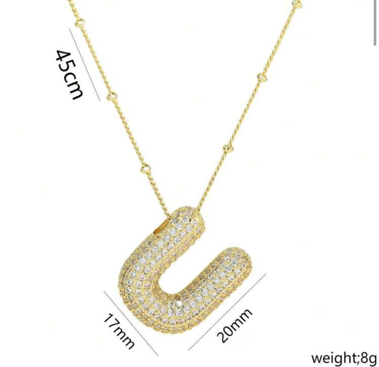 Ladies Letter Necklaces