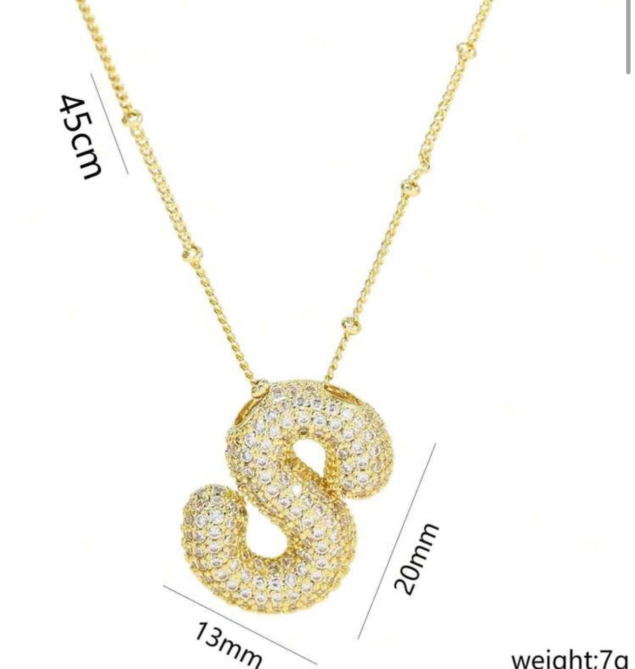 Ladies Letter Necklaces