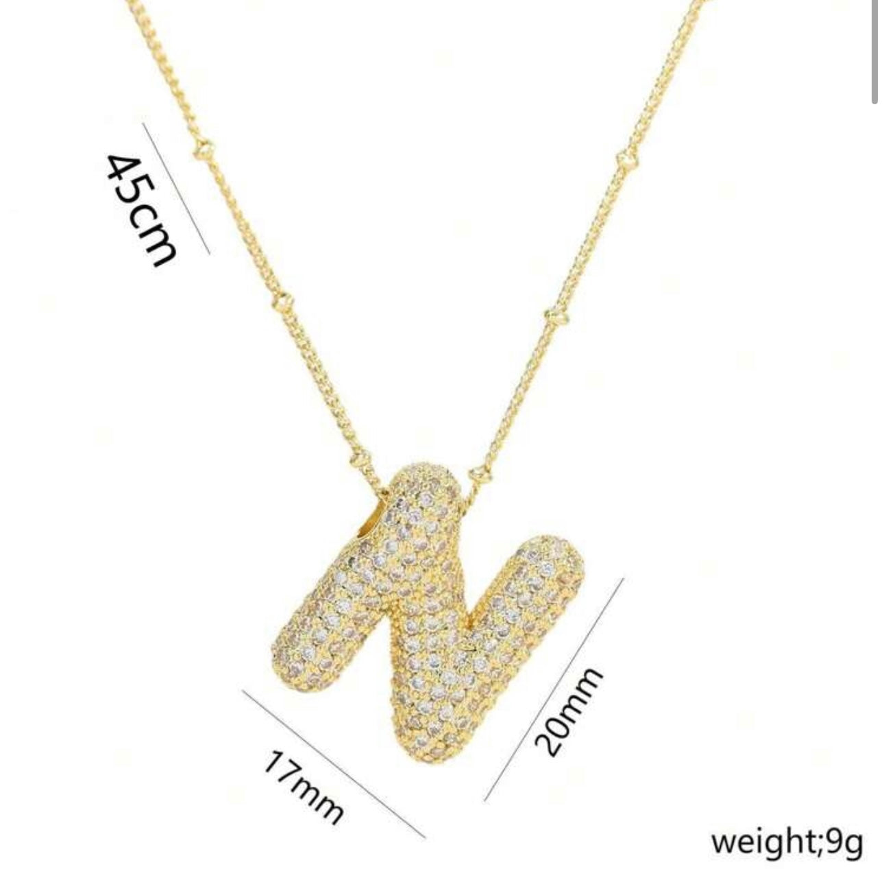Ladies Letter Necklaces