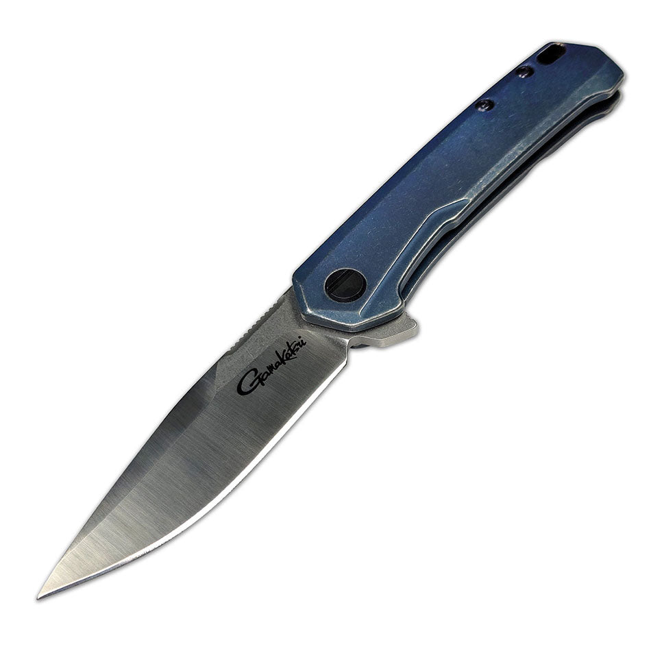 Gamakatsu EDC Knife - 2.75 SAT Blue Handle