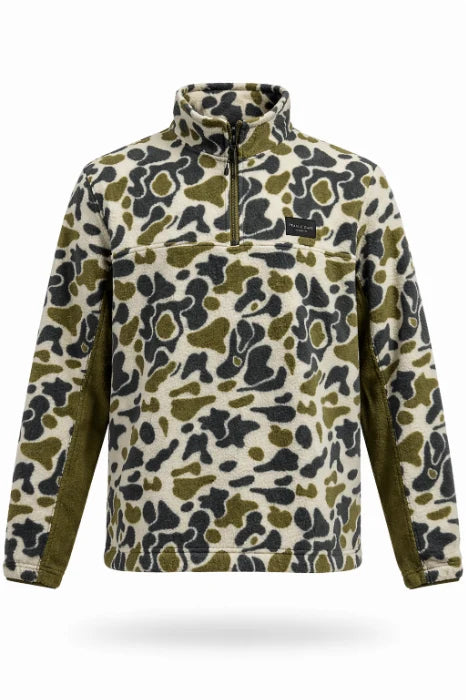 Prairie Oaks Field Fleece 1/4 Zip - Traditions Camo Olive