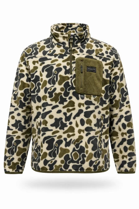 Prairie Oaks Bluffs Fleece 1/4 Zip - Traditions Camo Olive