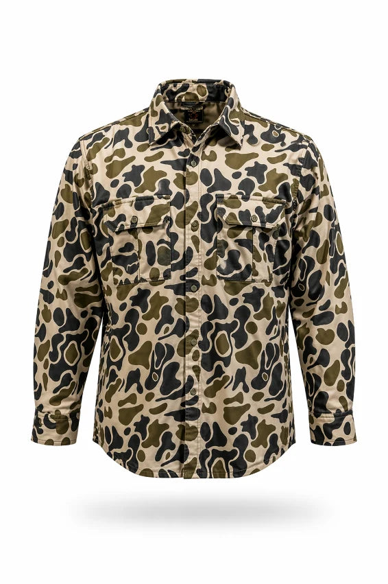 Prairie Oaks Plainsman Jac Shirt - Traditions Camo Olive