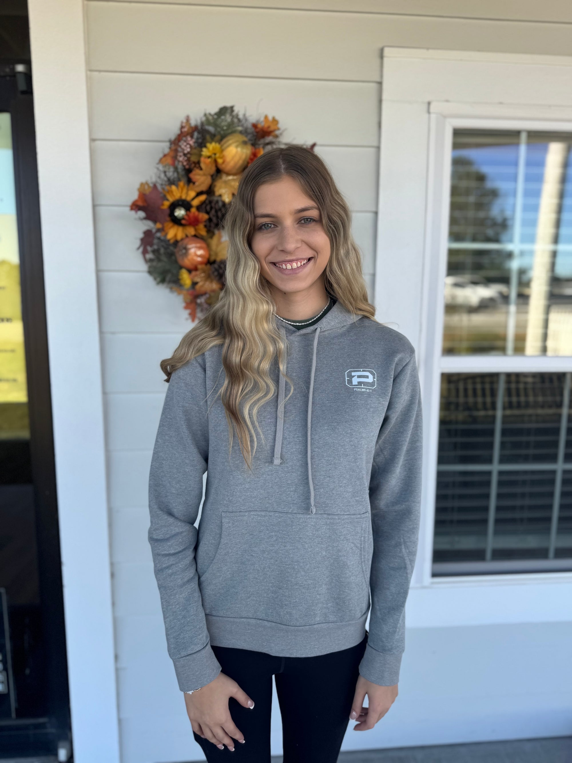 Phantom Old School Camo Cross/Verse (Psalm 42:1) Heather Grey Hoodie