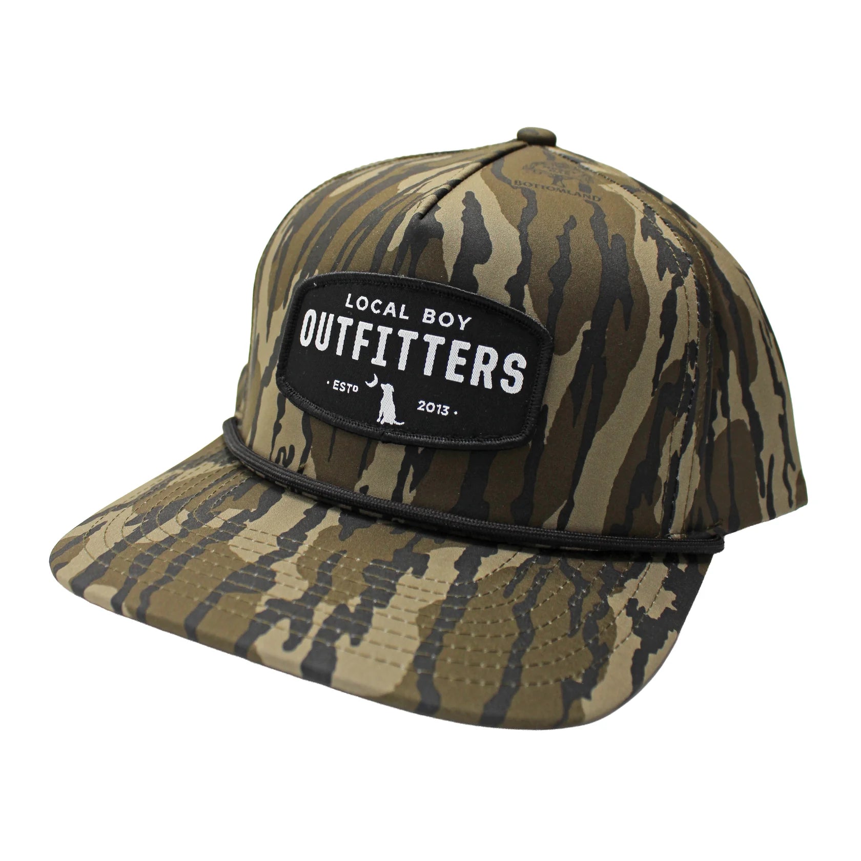 Local Boy Youth Woven Patch Rope Hats - Mossy Oak Original Bottomland