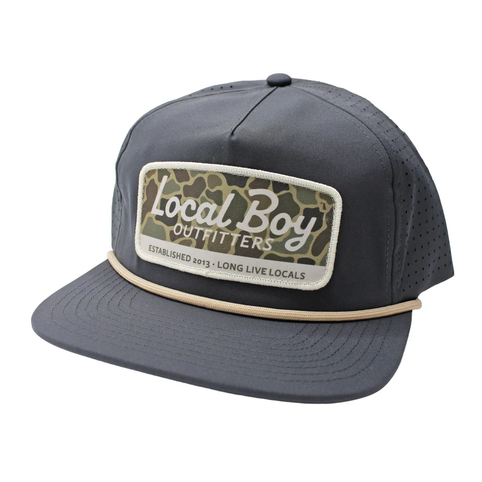 Local Boy Brush Logo Patch Perforated Hat
