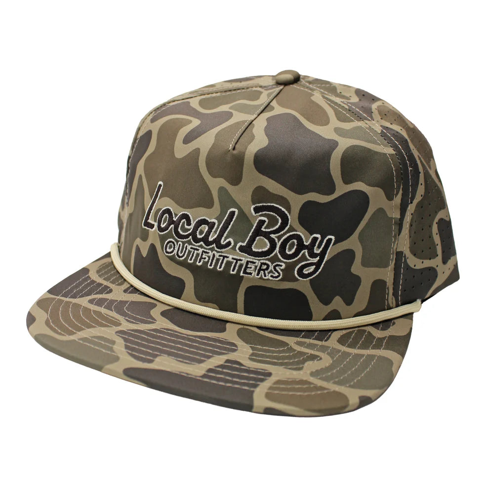Local Boy Mark Script Perforated Low Profile Hat