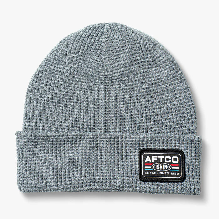 AFTCO Chevron Beanie - Grey Heather