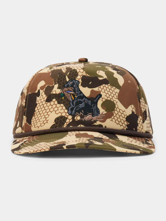 Duck Camp Black Lab Hats - Wetland Camo