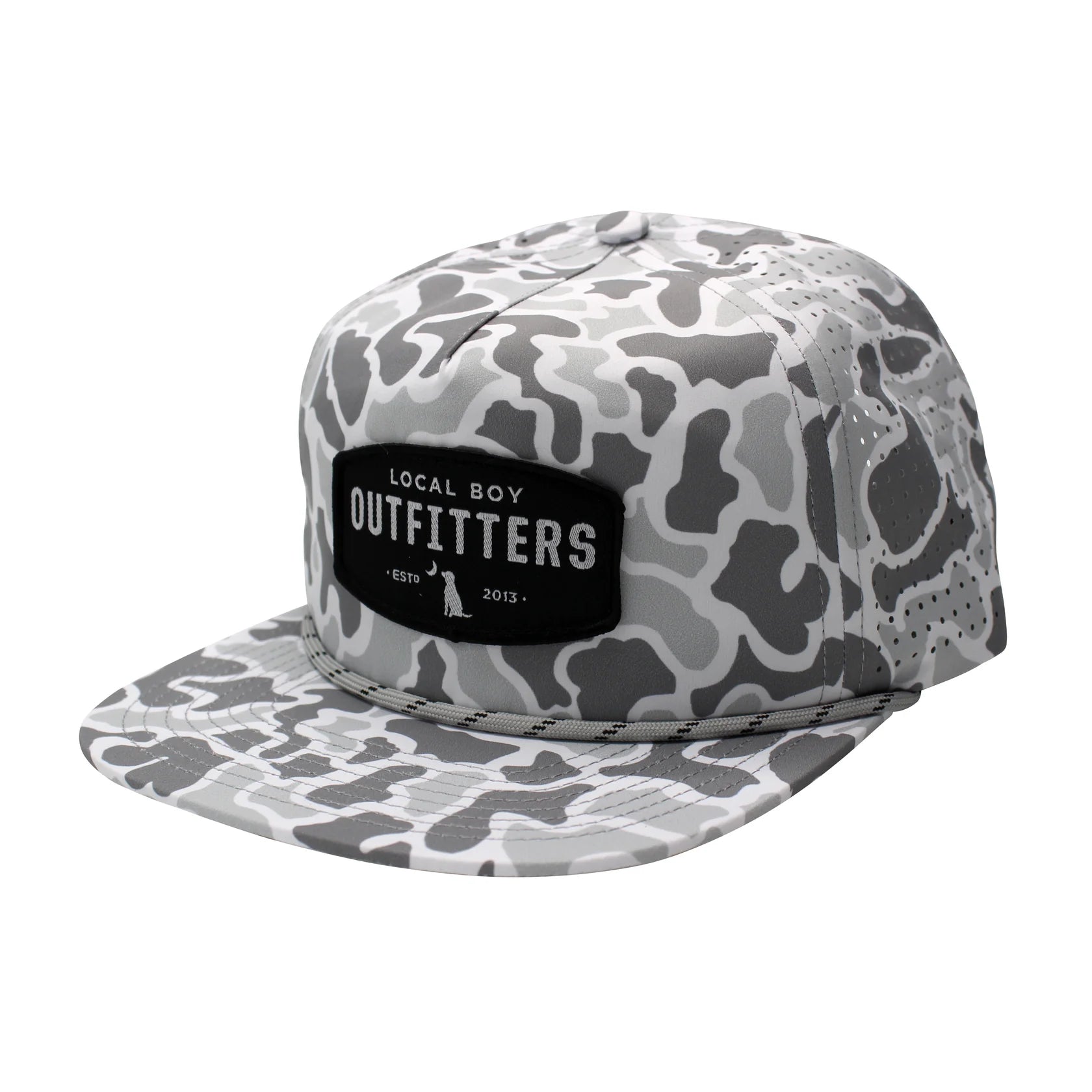 Local Boy Woven Patch Perforated Low Profile Rope Hats