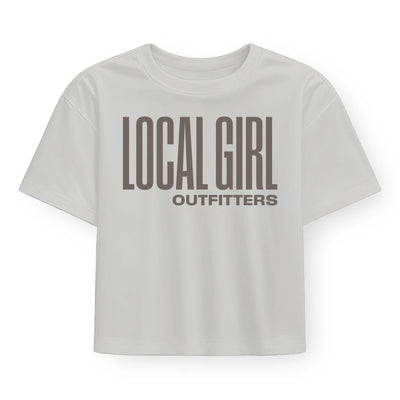 Local Girl Graphic Cropped Tees