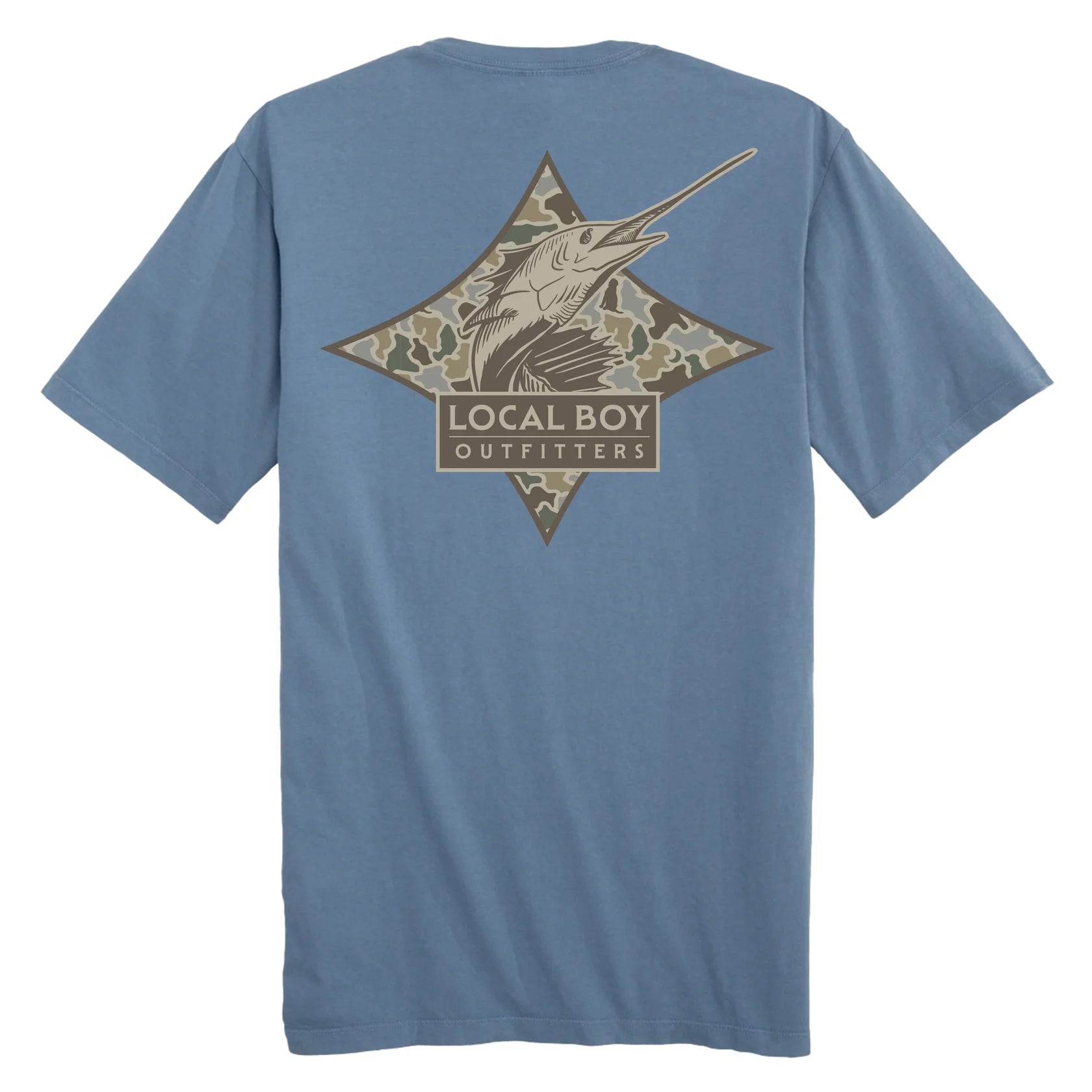 Local Boy's Dog & Moon Camo Sailfish T-Shirts