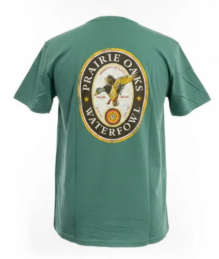 Prairie Oaks Waterfowl Beer Label Tee