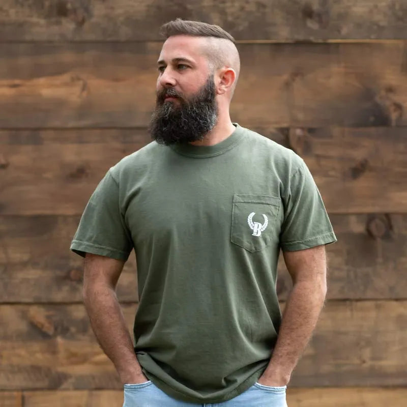 Buck Shot Men's Turkey Trails Pocket T-Shirts