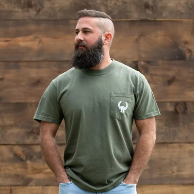 Buck Shot Men's Turkey Trails Pocket T-Shirts