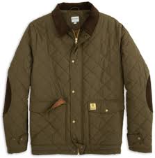 Heybo Quilted Jacket - Olive/Brown