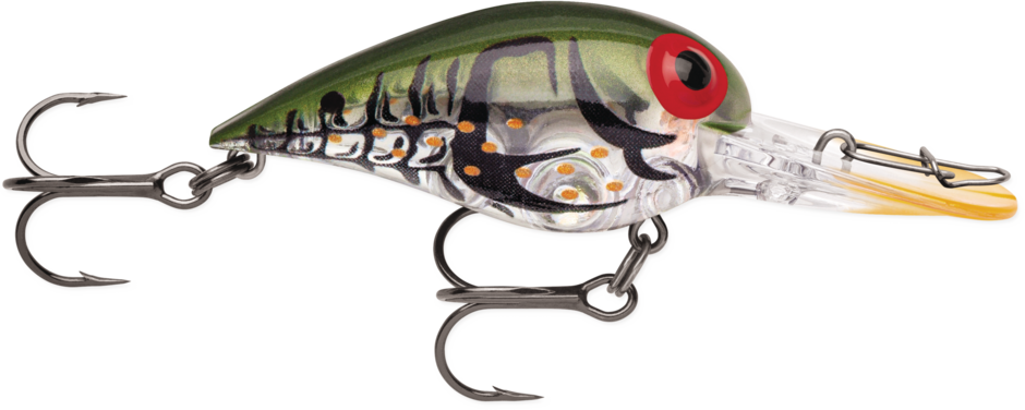 Storm Original Wiggle Wart Crankbait Phantom Red Craw 2" 3/8 Oz