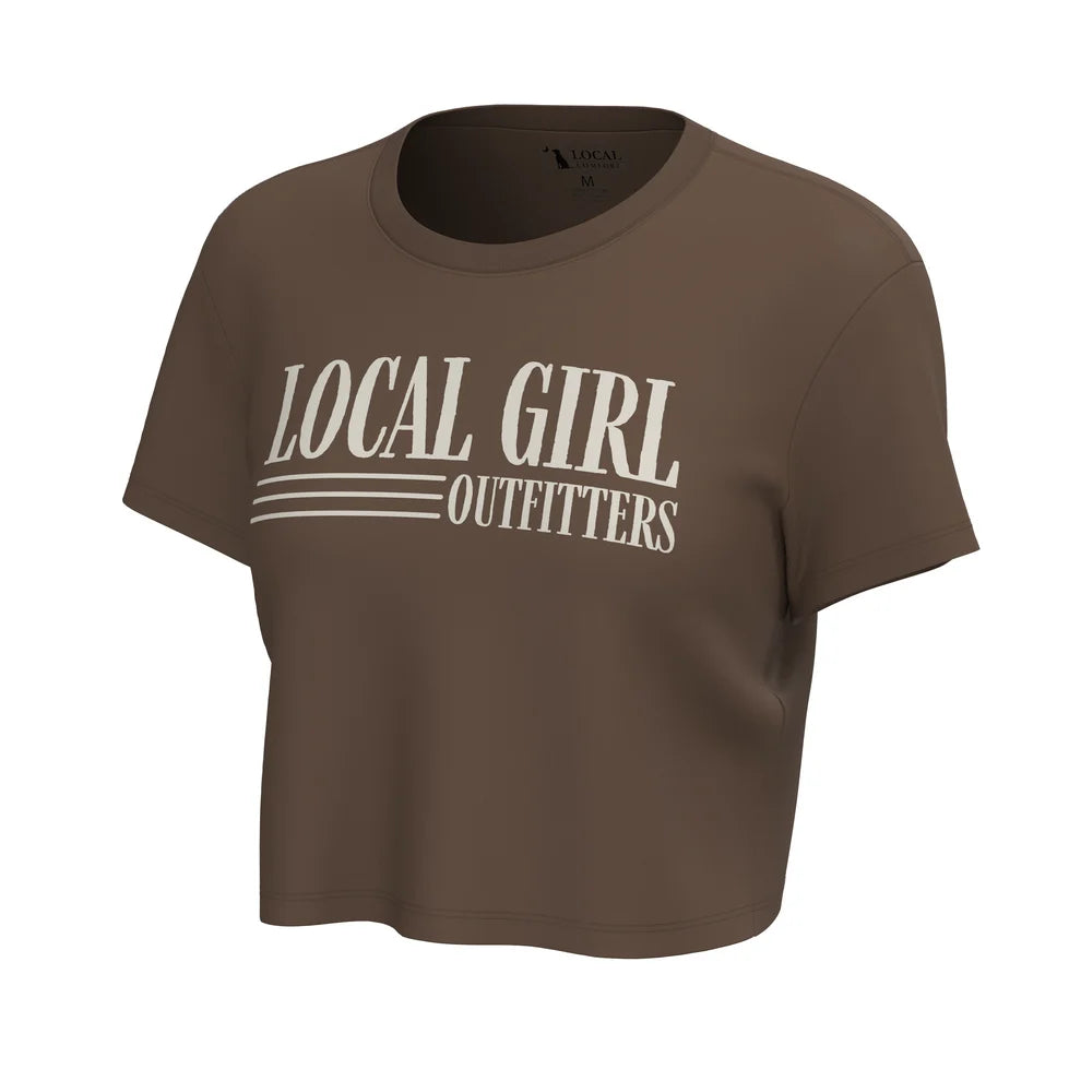 Local Girl Farmhand Graphic Cropped Tee