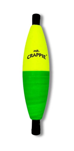 Mr. Crappie Pegeez Float Yellow/Green