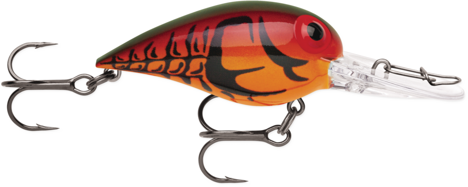 Storm Original Wiggle Wart Crankbait Phantom Red Craw 2" 3/8 Oz