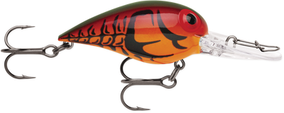 Storm Original Wiggle Wart Crankbait Phantom Red Craw 2" 3/8 Oz
