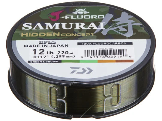 Daiwa J-Fluoro Samurai FC Hidden Fluorocarbon Line - 220yds